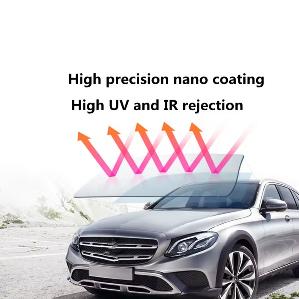 8 years warranty 1ply dyed cheap low price UV Proof sun block 1.52*30m windshield protection car window tint solar film roll