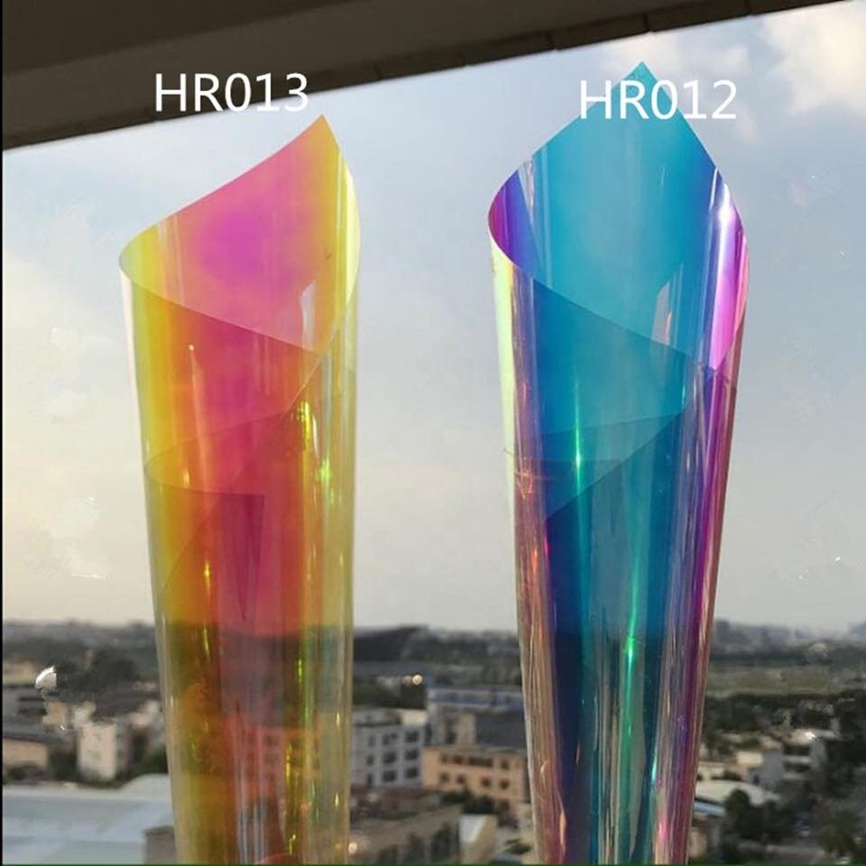 1.38x10m Dichroic Chill/Blaze building window glass decorative film