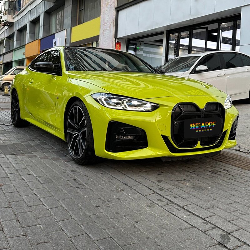 Color Change Film Color Ppf Colorful Ppf Decoration Wrap Vinyl Pet Crystal St. Paul Yellow For Car Body