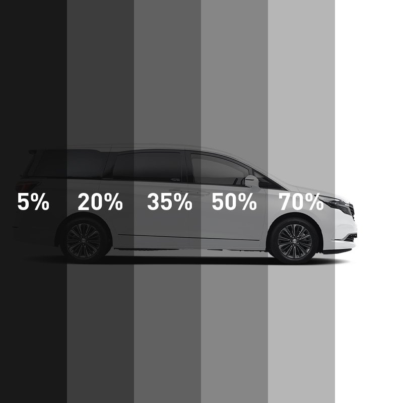Smart Car Window Tint Film-Self-Adhesive PET Sticker for Protection and Decoration Use on Body and Windshield