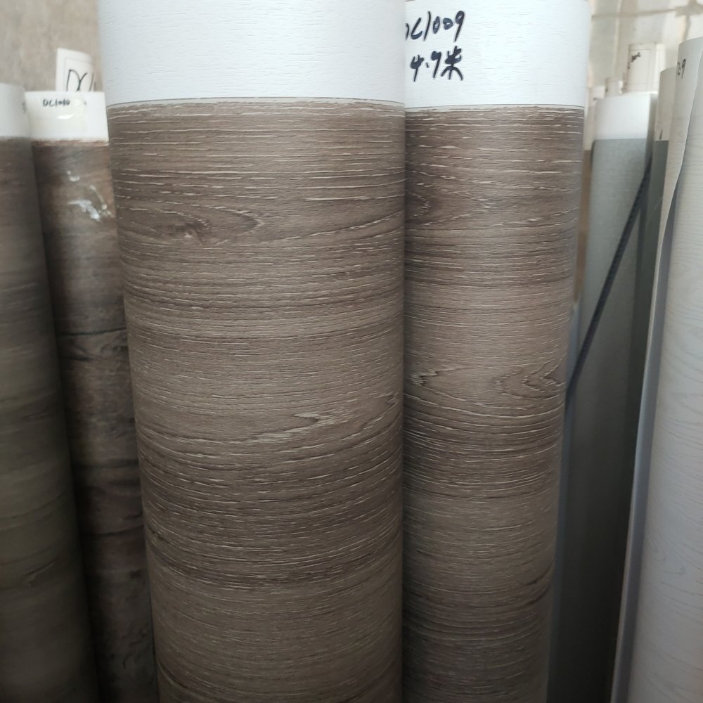 Vacuum pressed wooden PVC membrane door furniture plastic decorative film PVC membrane door skin