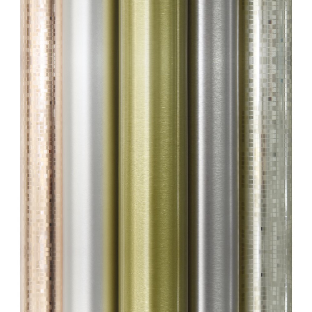 Adhesive metalized aluminium foil industry style home office interior design wallpaper panel decorative furniture PETG films