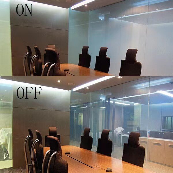 Electronic PDLC Smart Film A4 Sample PDLC Switchable Smart Film Electric Smart Glass Film