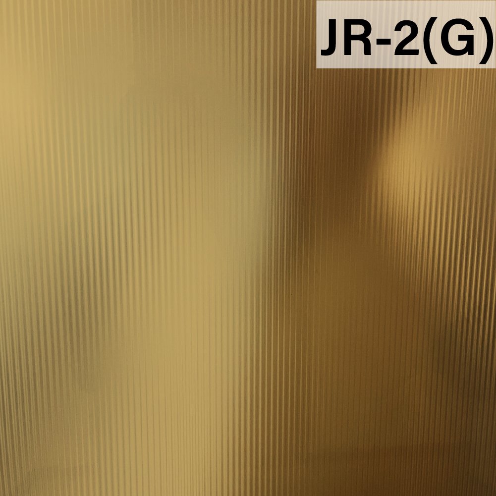 3D Frosted Reeded Glass Film Gold Stripe width 6mm Decorative film 3D Glass Stickers for Window Door