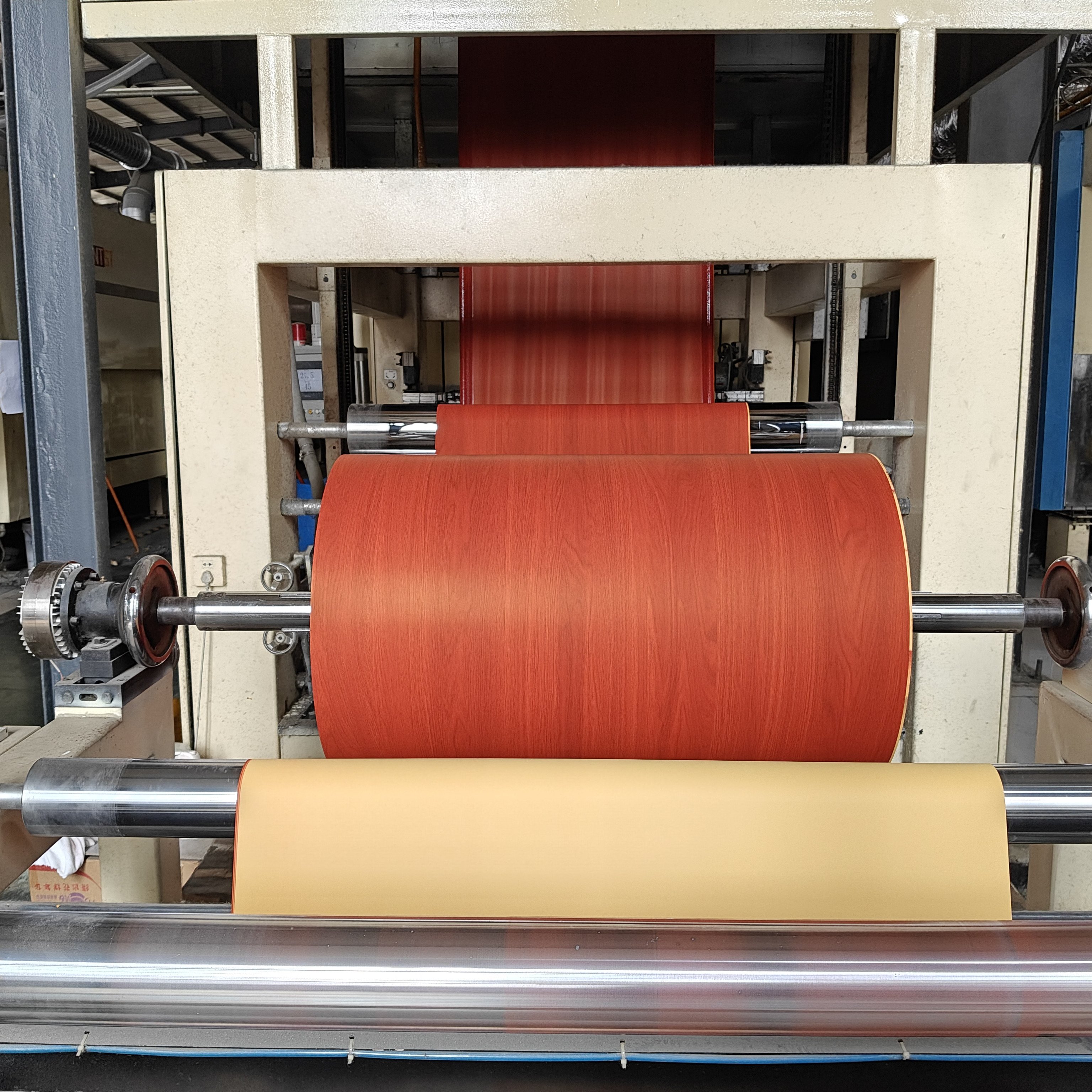 wood grain matte pvc decorative film for villa home office and furniture