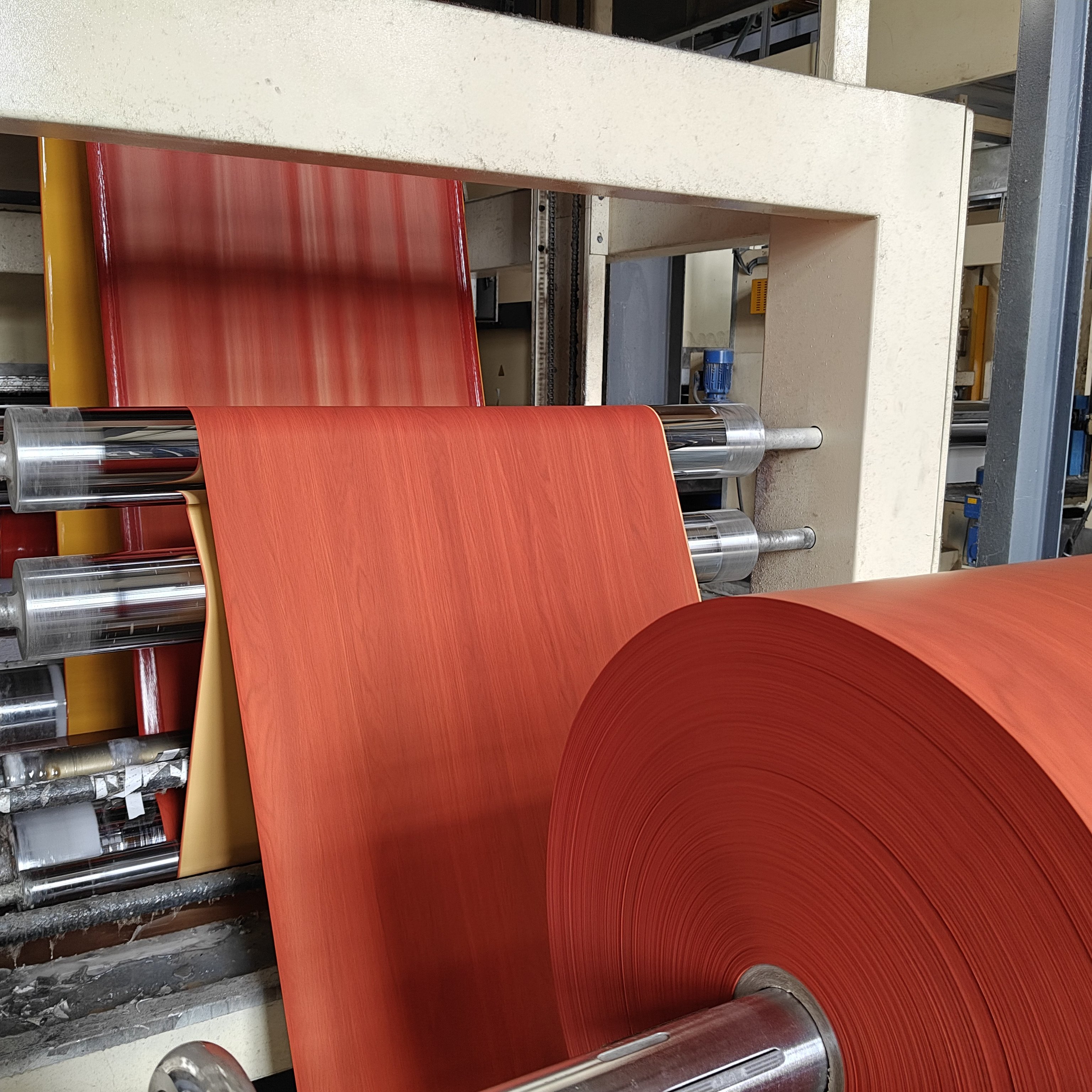 wood grain matte pvc decorative film for villa home office and furniture