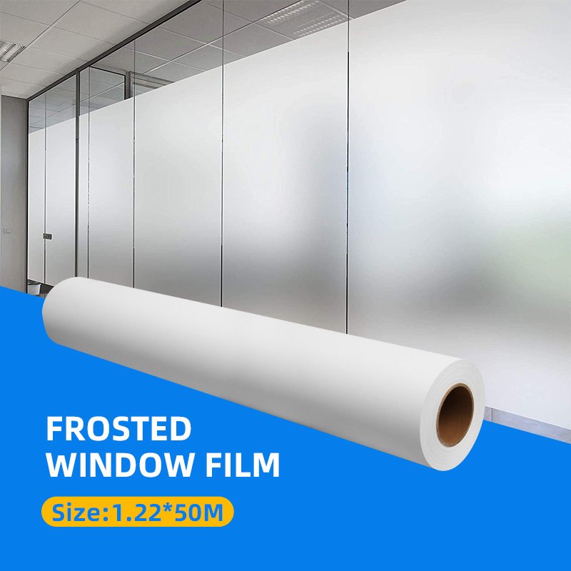 Self Adhesive Door Frosted Sticker Glass Decoration Film Window Film Window Privacy Office Building Window Film