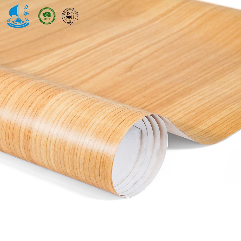 LITUO pvc decor film for vinyl flooring south pacific sa self adhesive pvc film jumbo roll