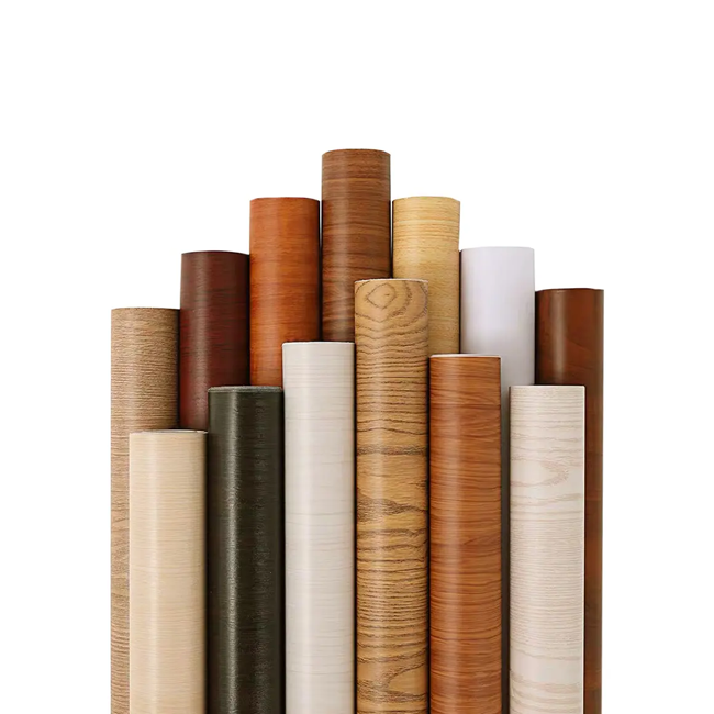 Wood texture interior furniture pvc film decorative vacuum press door film wood pvc decorative film