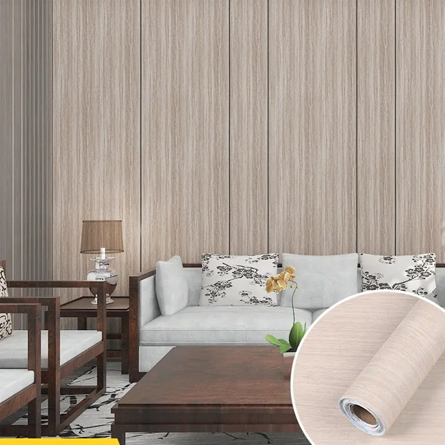 Wood texture interior furniture pvc film decorative vacuum press door film wood pvc decorative film