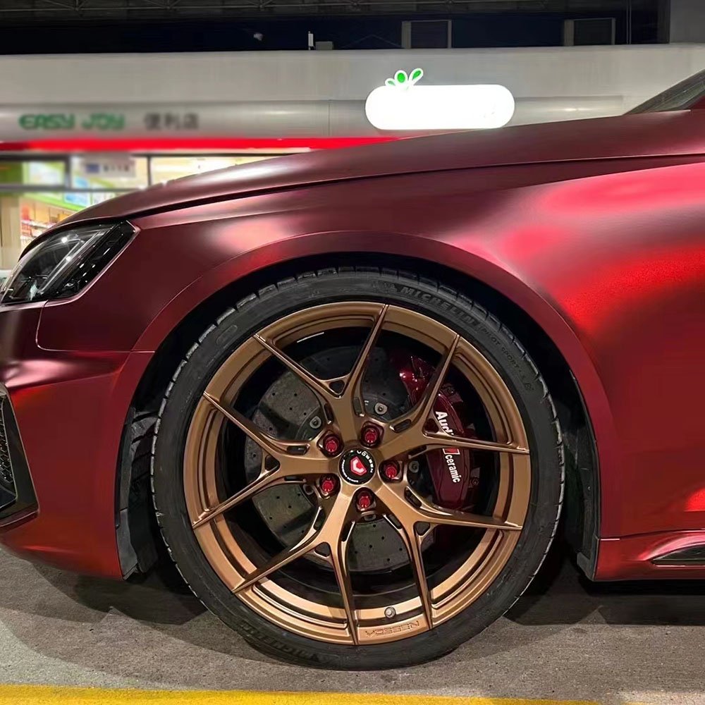 WRAPMASTER 5*59FT PET Liner Chrome Romance Red car vinyl wrap Hood Vinyl Wrap Automotive Vinyl