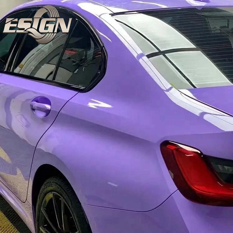 CRYSTAL GLOSS LILAC LAVENDER Car Wrap Vinyl Film Self Adhesive Super Ductility Motorcycle Decoration