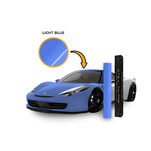 Stealth Branded Stealth Porcelain Blue TPU Car Body Decorative Film Self Healing Paint Protective Color Changing PPF TPH