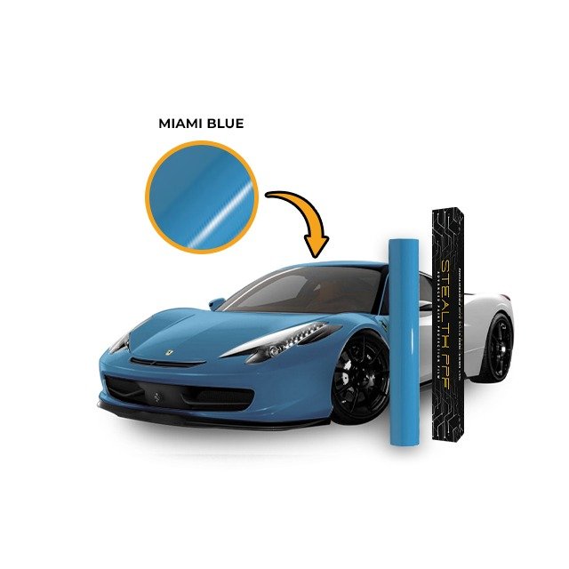 Stealth Branded Stealth Porcelain Blue TPU Car Body Decorative Film Self Healing Paint Protective Color Changing PPF TPH