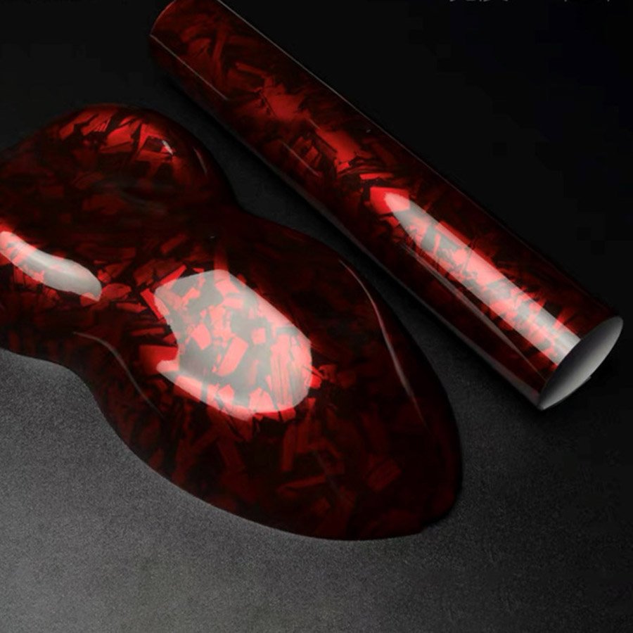 Decorative films PVC Glossy Silver Carbon Forged Vinyl 1.52*12m Wrap Film Car Stickers Matt Carbon Fiber Silver Vinyl Film