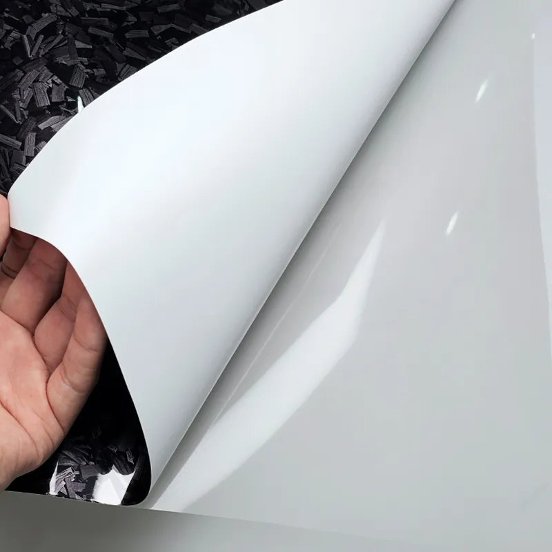 Decorative films PVC Glossy Silver Carbon Forged Vinyl 1.52*12m Wrap Film Car Stickers Matt Carbon Fiber Silver Vinyl Film