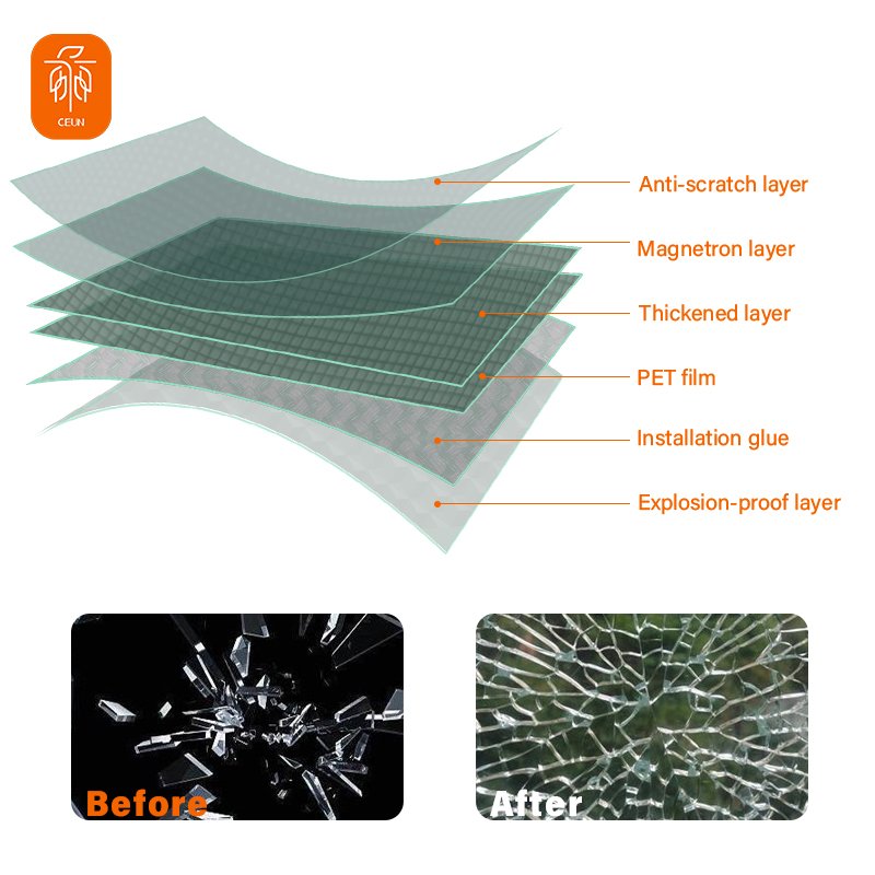 High Quality Wholesale Cheap 2Mil Pet Self Adhesive Sun Control Decoration Glass Window Film For Home And Building