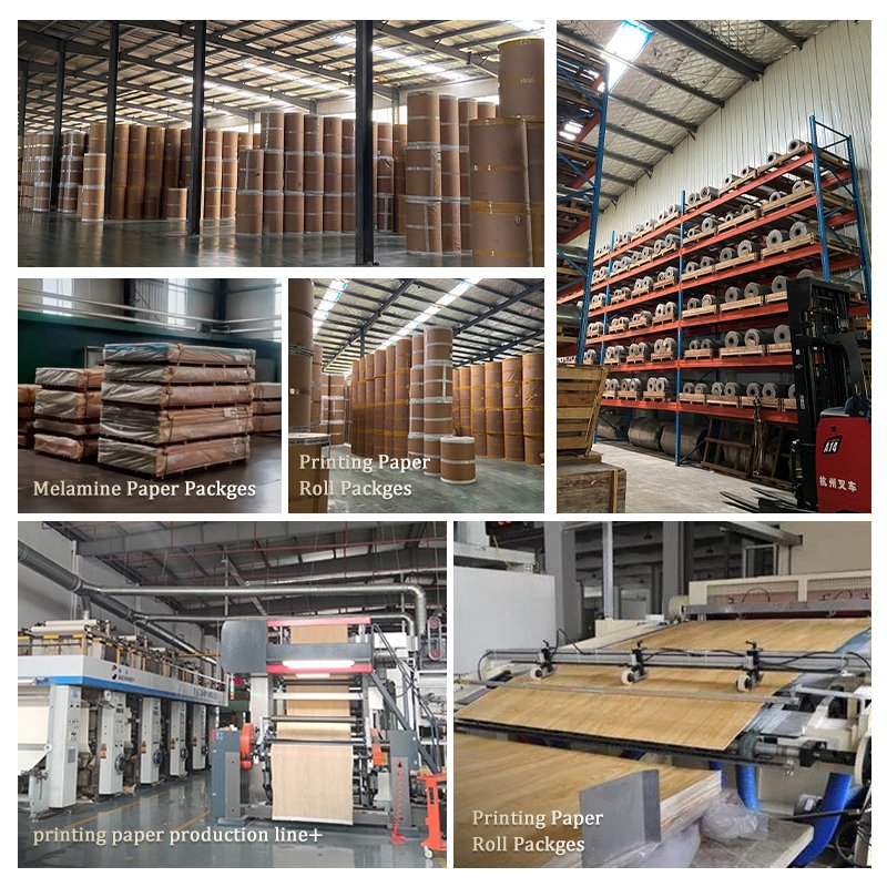 melamine paper impregnated paper decorative film for furniture board mdf chipboard hpl osb