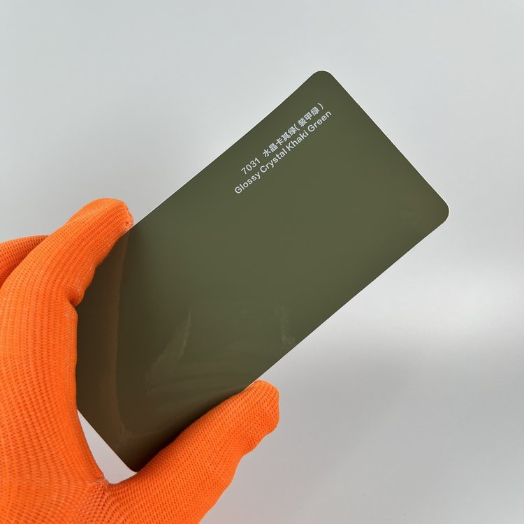 Glossy Crystal Khaki Grey Hot grey-green Car Wrap Vinyl Car Body Stickers Film Color Change For Vehicle Car Wrapping
