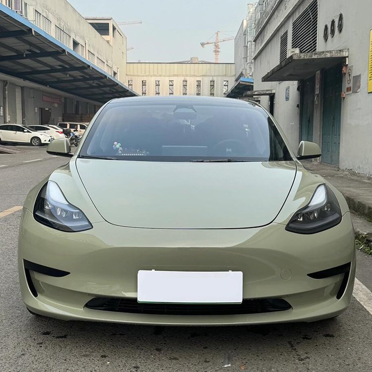Glossy Crystal Khaki Grey Hot grey-green Car Wrap Vinyl Car Body Stickers Film Color Change For Vehicle Car Wrapping