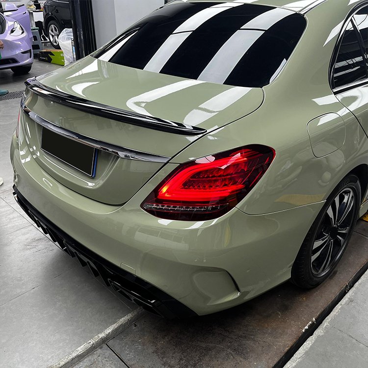 Glossy Crystal Khaki Grey Hot grey-green Car Wrap Vinyl Car Body Stickers Film Color Change For Vehicle Car Wrapping