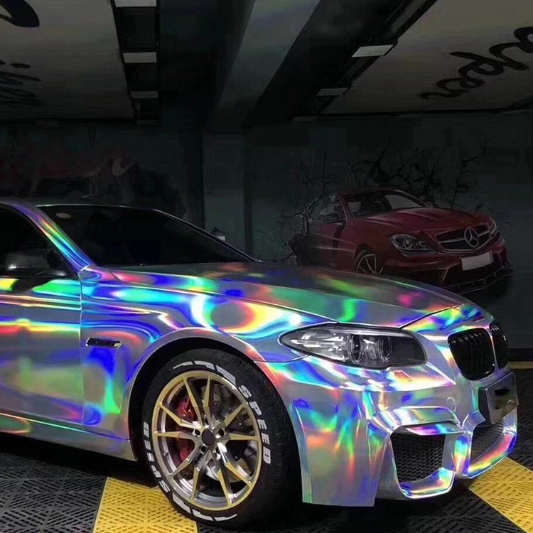 Laser Electroplated Silver car film car wrap land cruiser stickers color changing film car decals