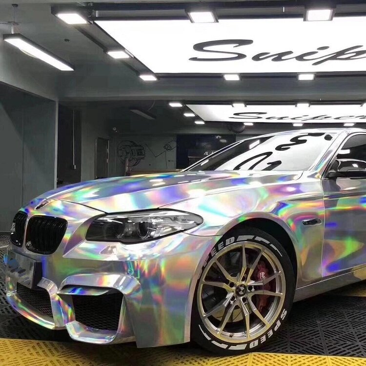 Laser Electroplated Silver car film car wrap land cruiser stickers color changing film car decals
