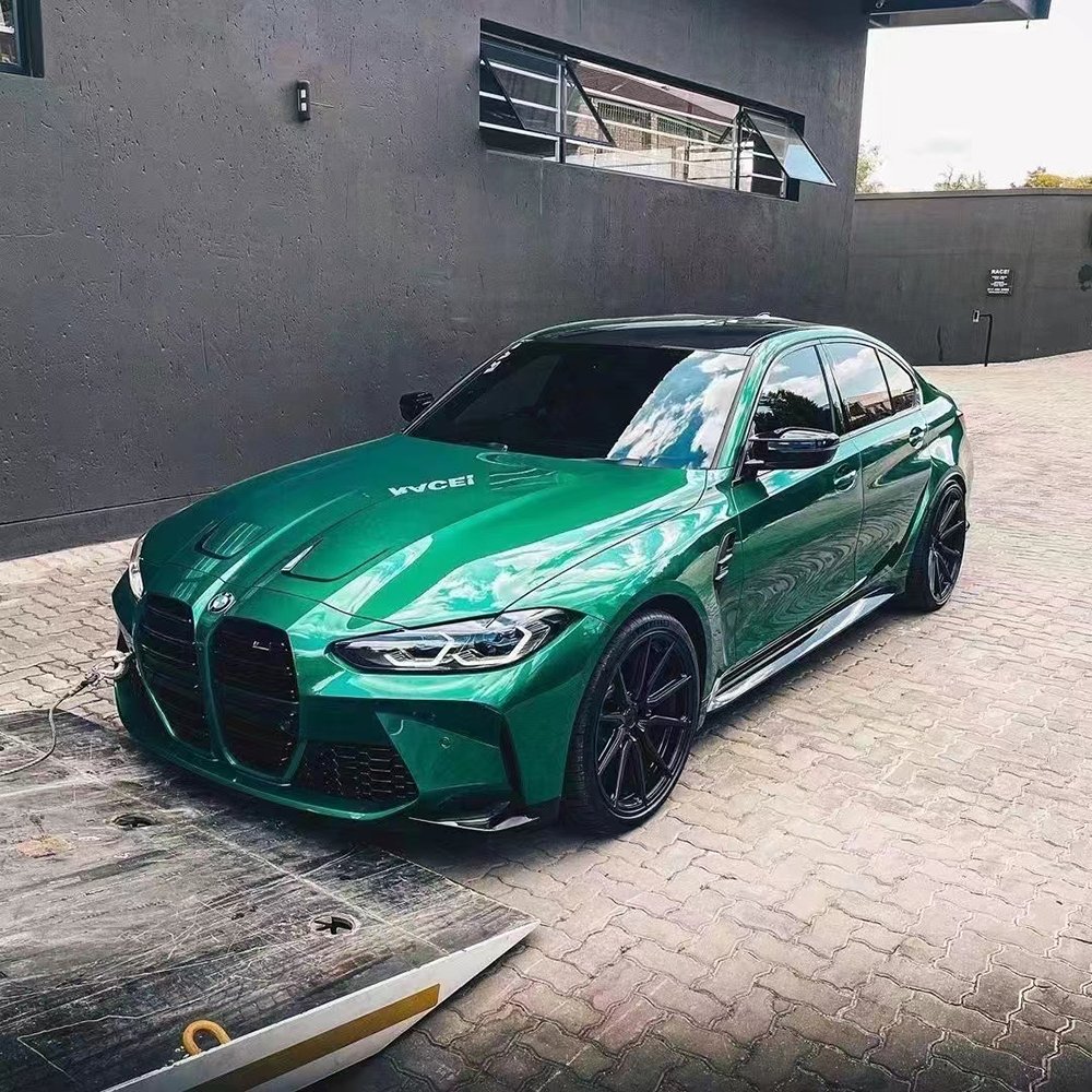 WRAPMASTER 1.52*18m Air Bubble Free PET Isle of Man Green vinyl car wrapping Vehicle Vinyl Wrap Car Decoration Film