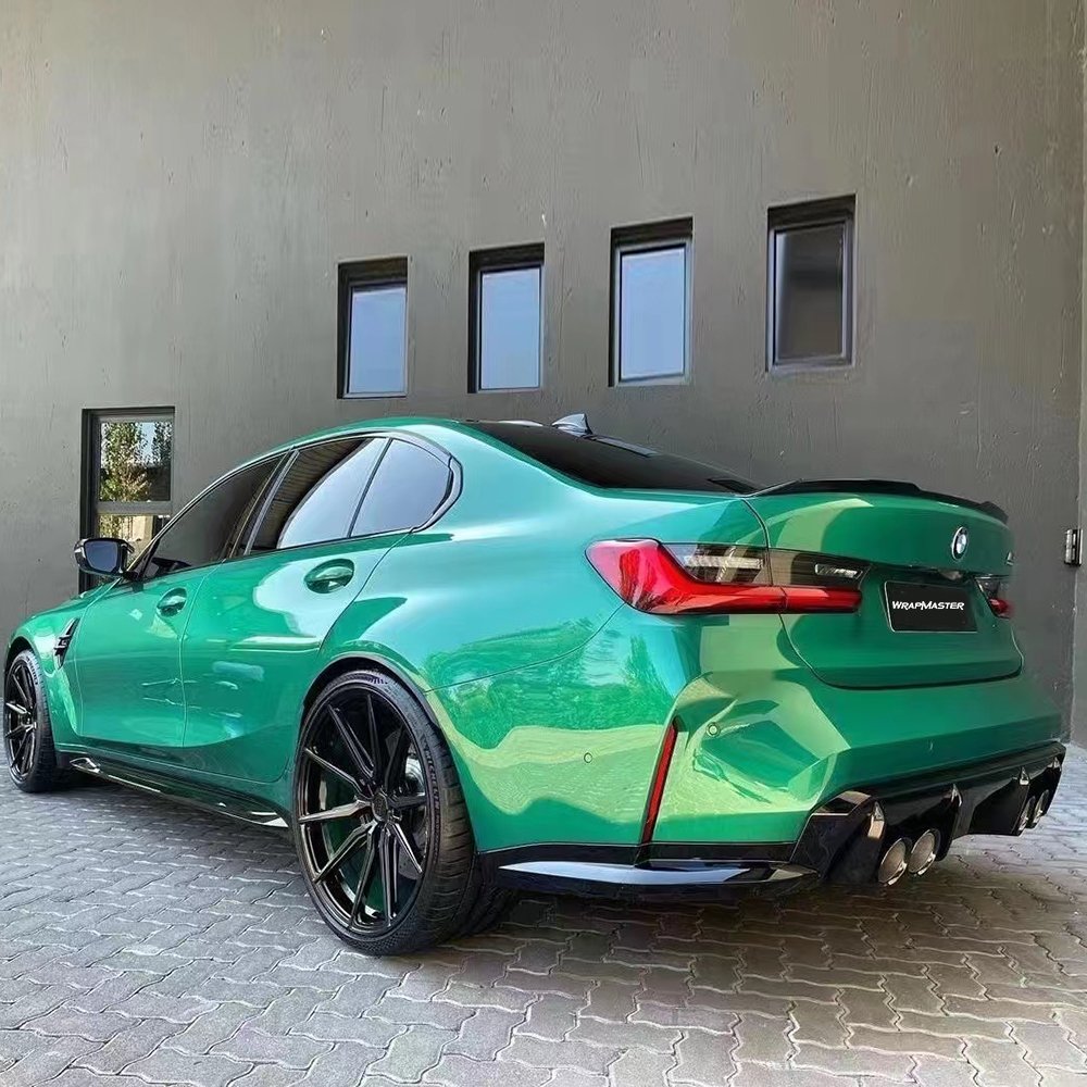 WRAPMASTER 1.52*18m Air Bubble Free PET Isle of Man Green vinyl car wrapping Vehicle Vinyl Wrap Car Decoration Film