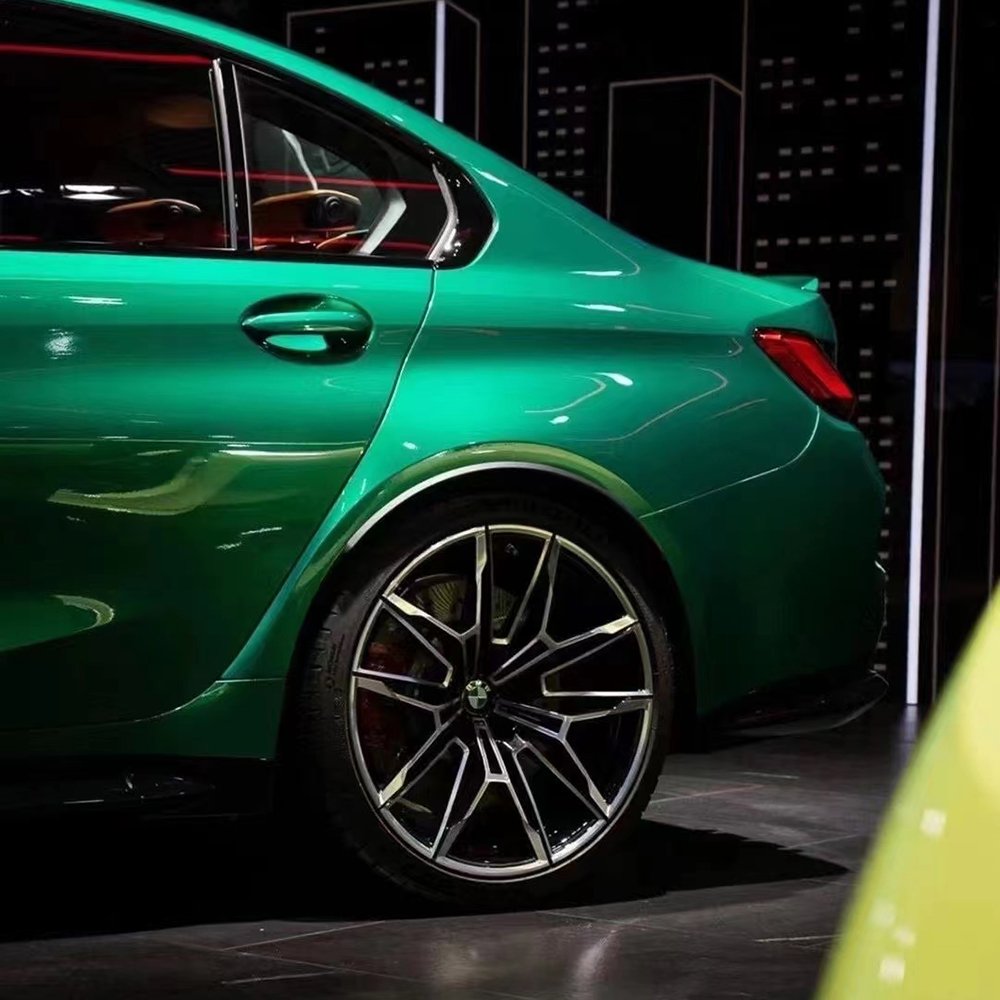 WRAPMASTER 1.52*18m Air Bubble Free PET Isle of Man Green vinyl car wrapping Vehicle Vinyl Wrap Car Decoration Film