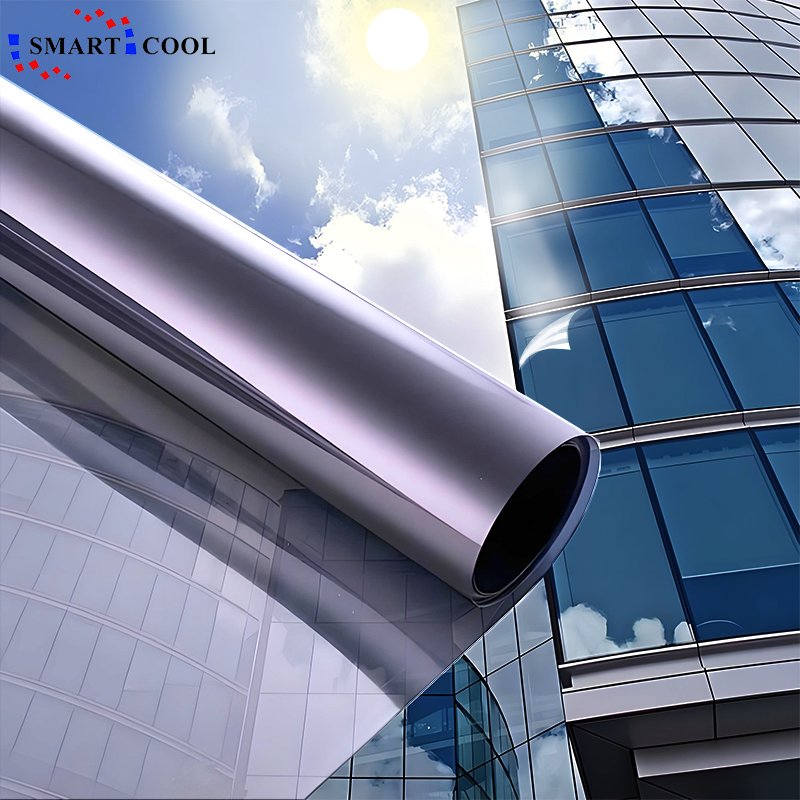 High Heat Rejection Silver Colorful PET Window Tint Film For Building Color Architectural Tint 1.52*30m Window Tint