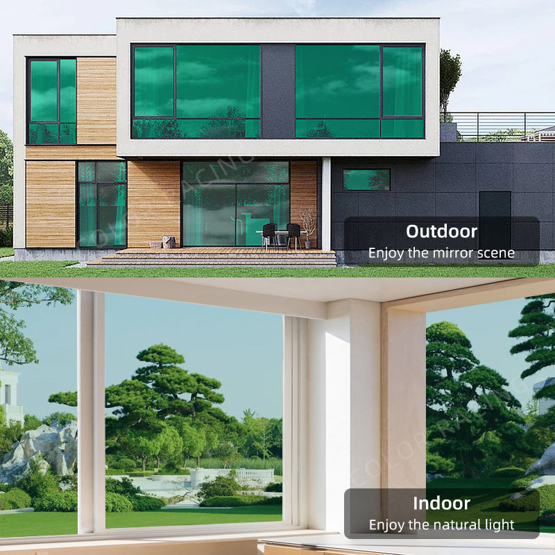 High Heat Rejection Silver Colorful PET Window Tint Film For Building Color Architectural Tint 1.52*30m Window Tint