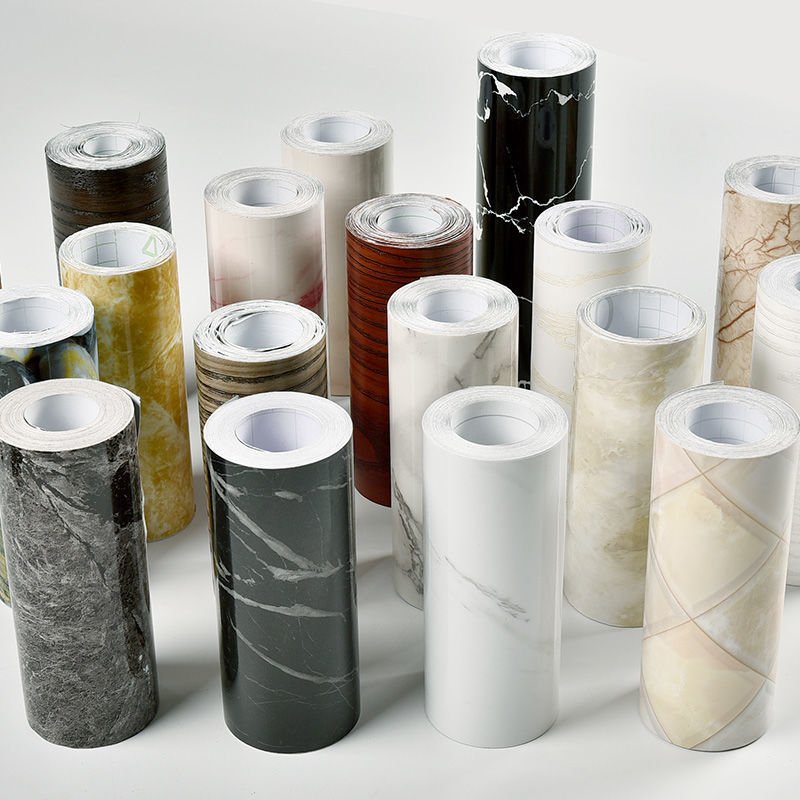 Non-self-adhesive pvc marble film for home decoration is suitable for all kinds of plates