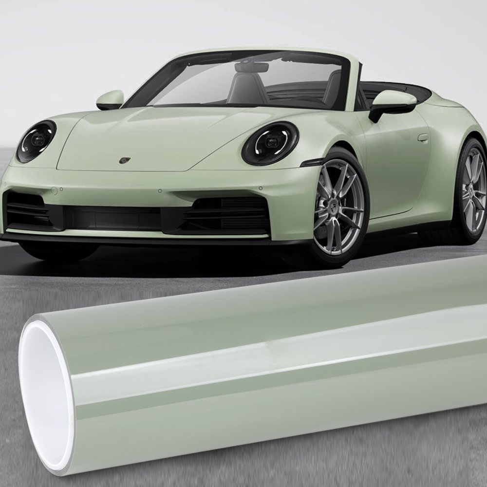 Crystal light khaki green High-quality PVC car color change film Car body protection and decoration film