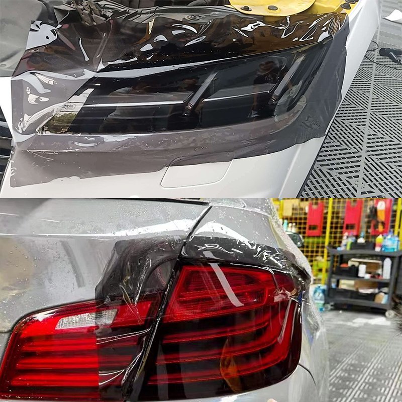 Headlight Film Lamp Vinyl Wrap Black Tph Ppf Paint Protect Film Car Film Wrap Car Decoration