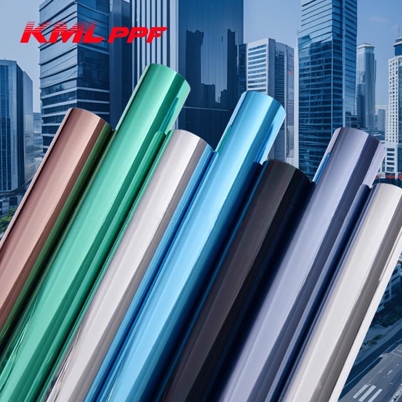 UV rejection heat insulation building house window glass solar tinting film one way vision architecture decorative film