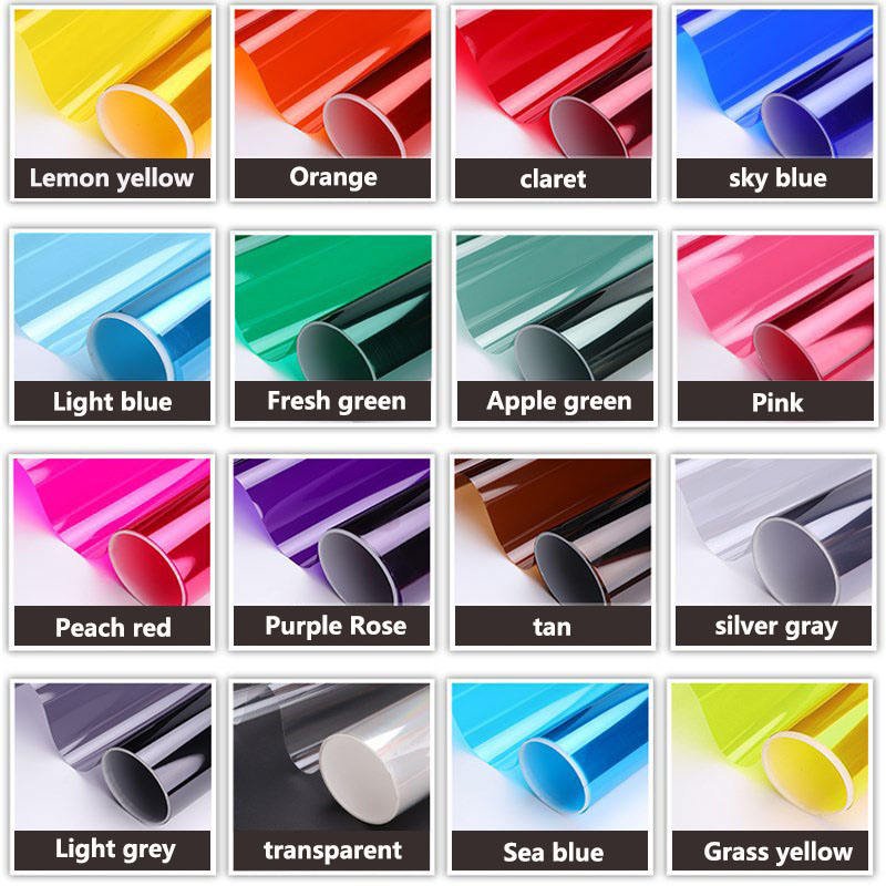 High quality PET color double perspective HD glass decorative film side Grey color home building window tint film