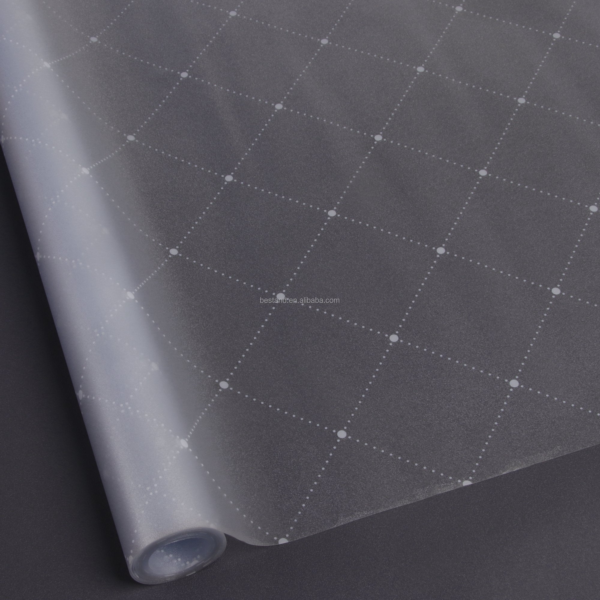 3D Matt Window Film Privacy Stained Glass Vinyl Self Adhesive Film Frosted Heat Insulation Window Sticker For Home Door