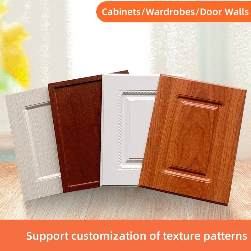 2024 white cloud wood Deep Embossed Wood Grain PVC Decorative Film Roll for furniture PVC Film Manufacturer