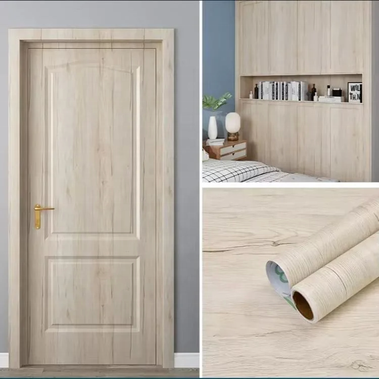 wood grain pvc decorative film for furniture laminating