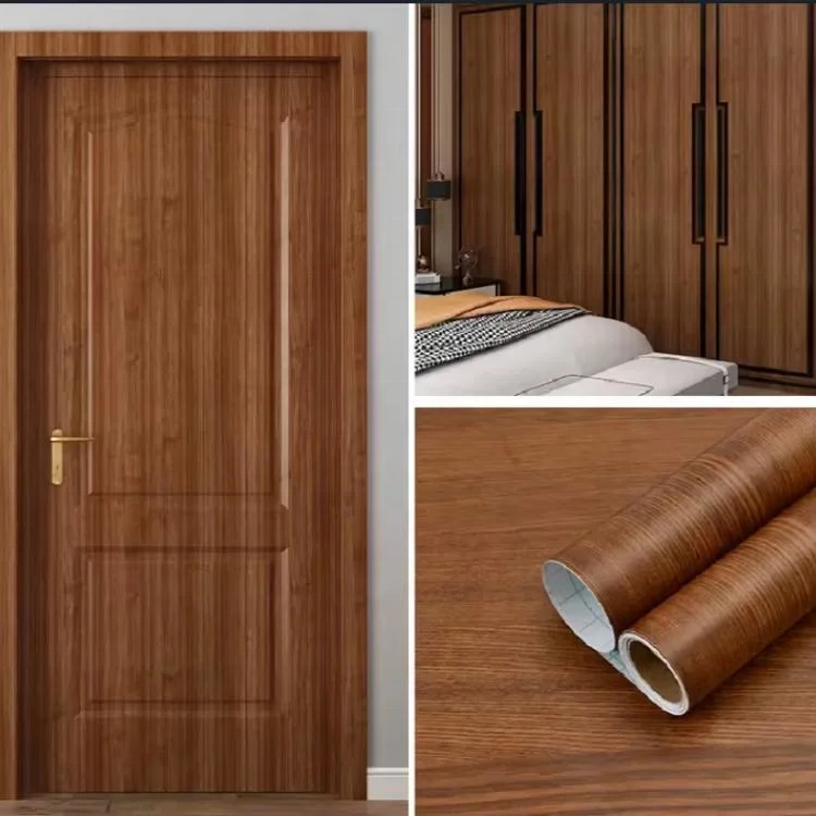 wood grain pvc decorative film for furniture laminating