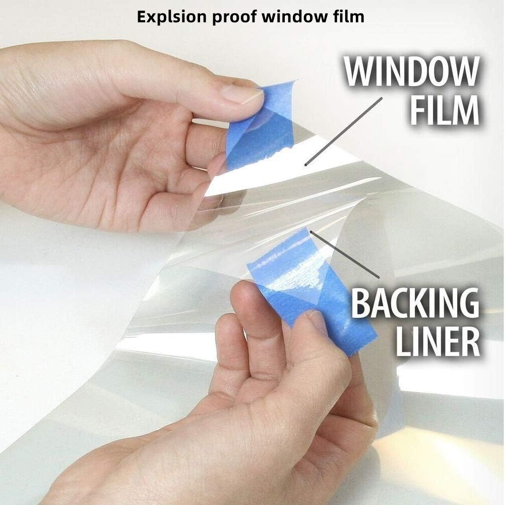 Explosion proof security tinting film glass protector transparent safety glass film
