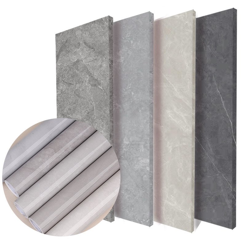 Home bathroom livingroom wall panel protective films petg decorative furniture film for MDF Honeycomb board
