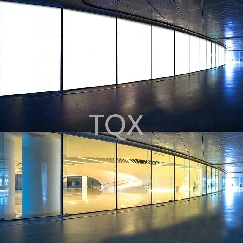 Super Clear PDLC Smart Film For Glass TQX PDLC Wholesale Electric Dimming Film Office Privacy Smart Glass Film 91% Pdlc Sheets