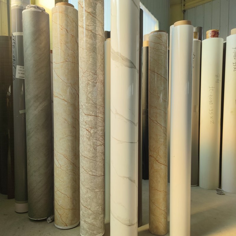 Popular High Glossy White Marble PVC decor Film PVC marble film for Funiture Wall Decoration