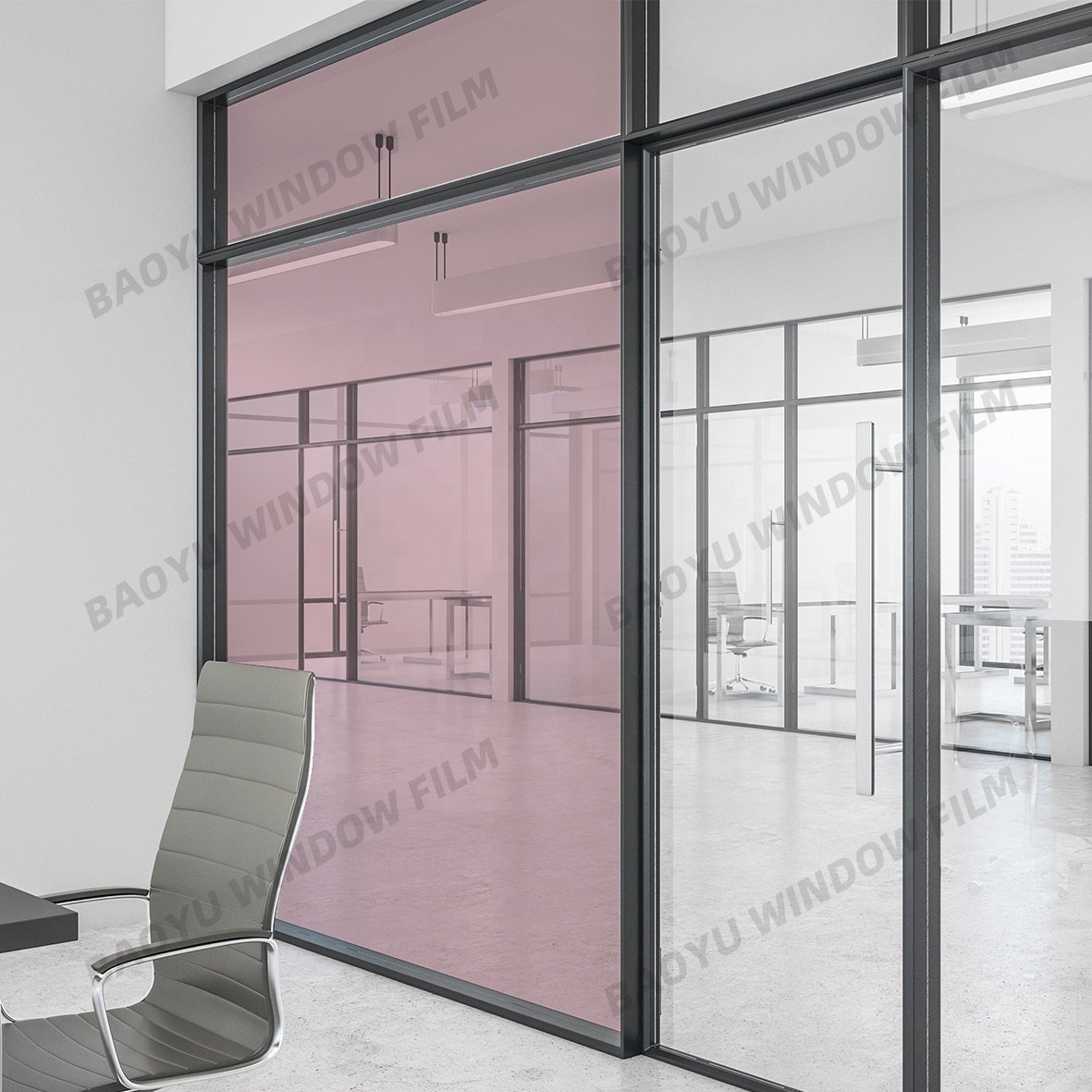 Beautiful Decorative film colorful decoration transparent color filmPale pink