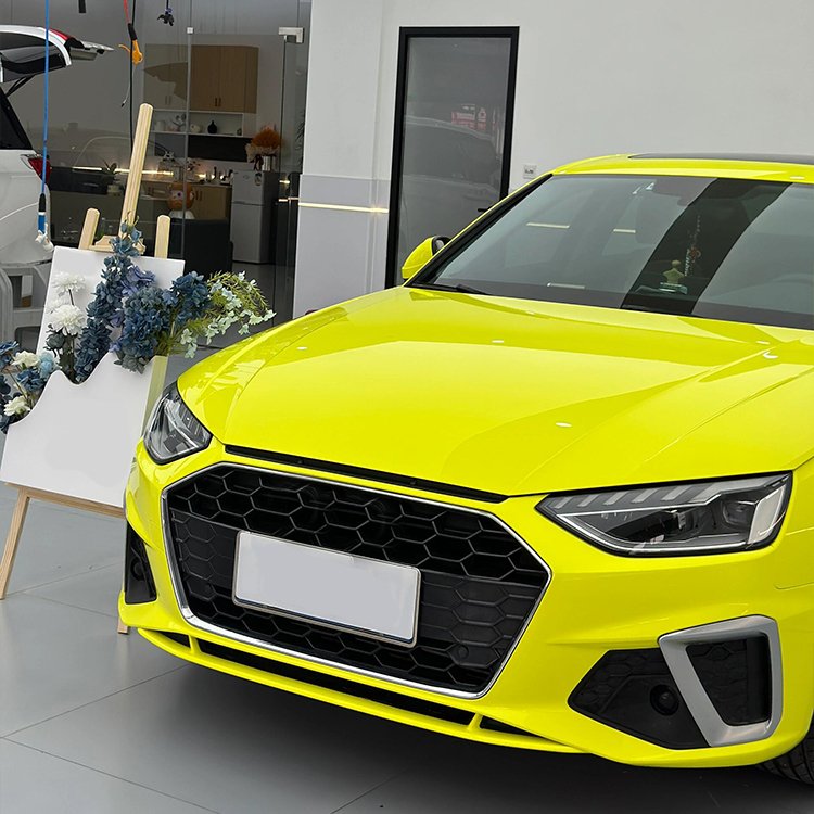 Glossy Crystal Lemon Yellow Bestseller yellow Car Wrap Vinyl Car Body Stickers Film Color Change For Vehicle Car Wrapping
