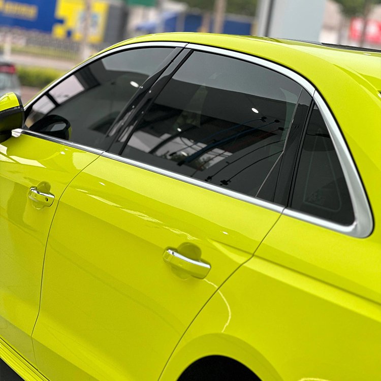 Glossy Crystal Lemon Yellow Bestseller yellow Car Wrap Vinyl Car Body Stickers Film Color Change For Vehicle Car Wrapping