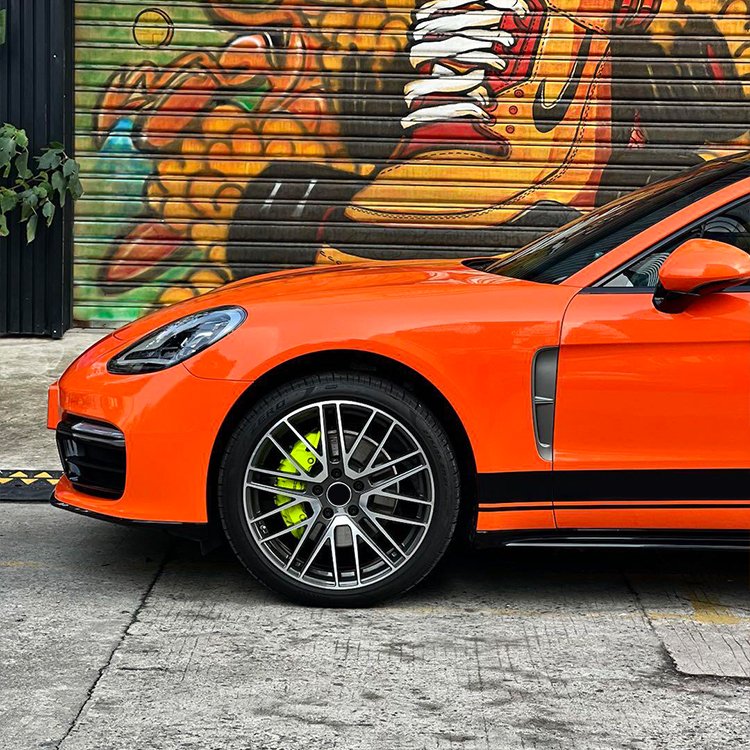 Glossy Crystal Orange Passionate orange Car Wrap Vinyl Car Body Stickers Film Color Change For Vehicle Car Wrapping