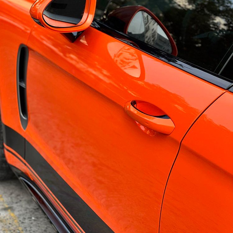 Glossy Crystal Orange Passionate orange Car Wrap Vinyl Car Body Stickers Film Color Change For Vehicle Car Wrapping